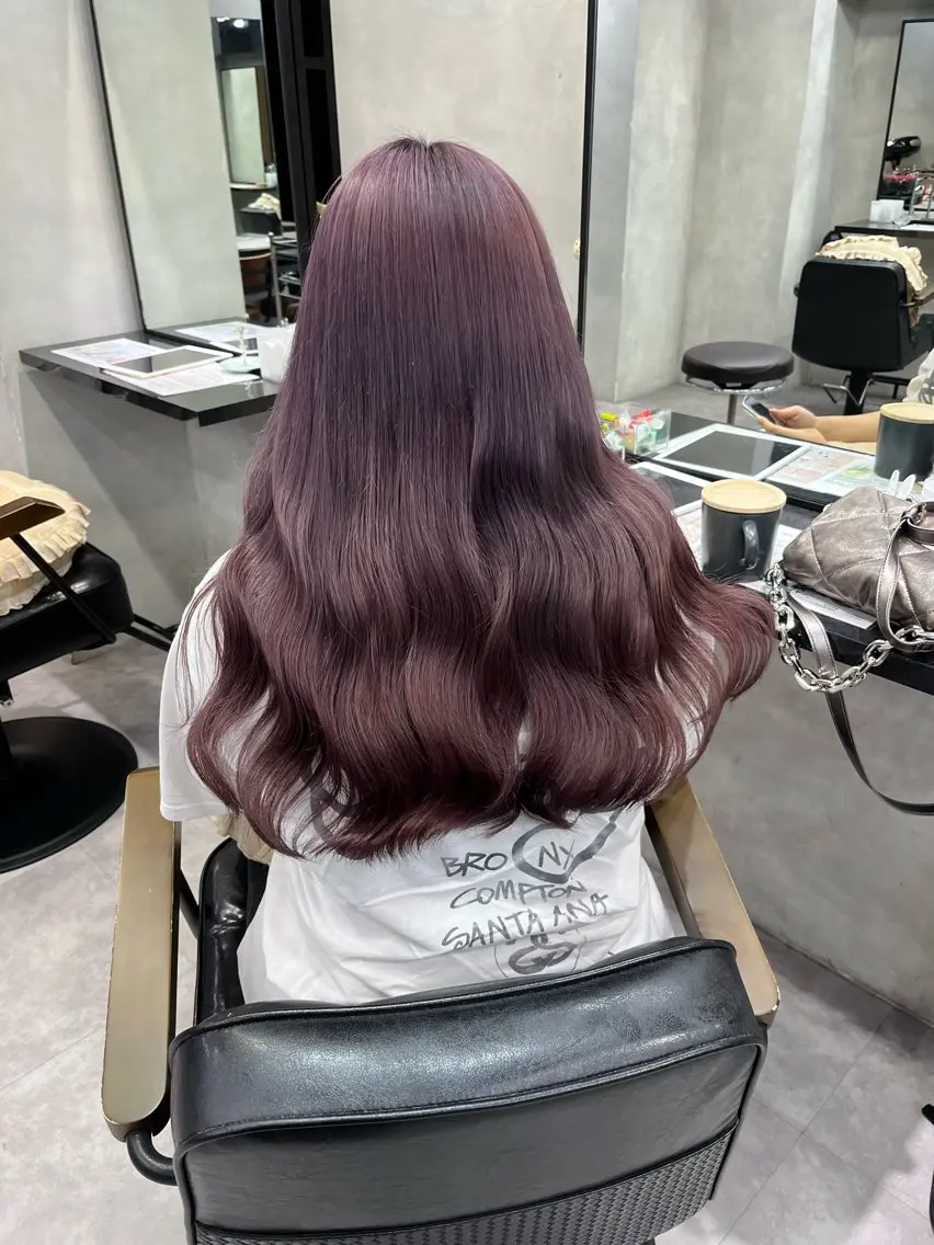 セミロング 当日予約OKカット モデル濱川響太のヘアスタイル