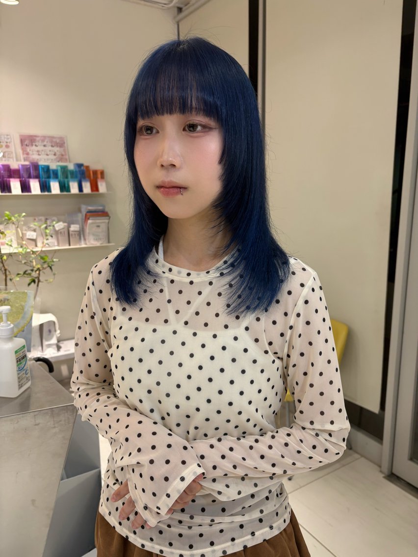 セミロング カラー ヘアカラー 浅野 匠のヘアスタイル