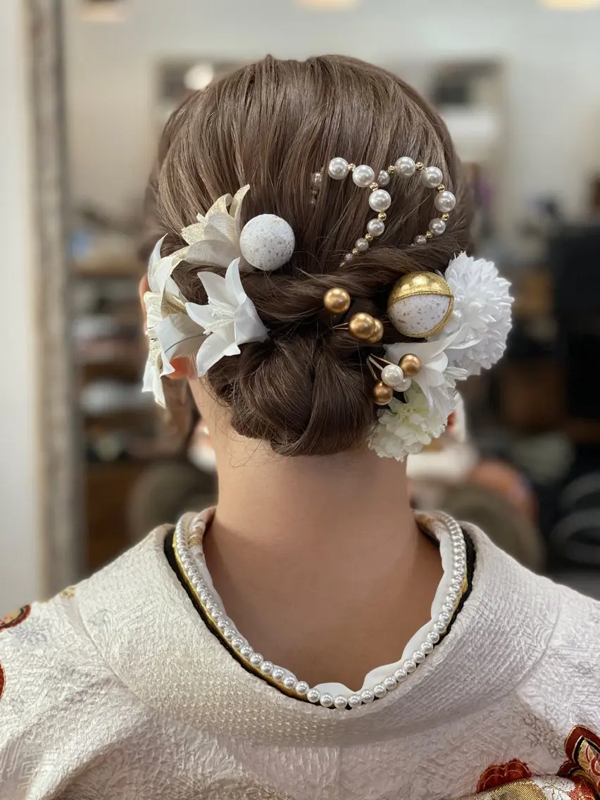 ヘアアレンジ ヘアセット 岡田 里奈のヘアスタイル