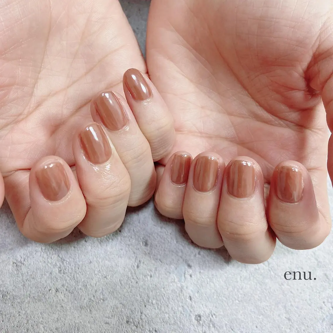 ネイル ミラーネイル ハンドネイル enu. nanakoのネイルデザイン