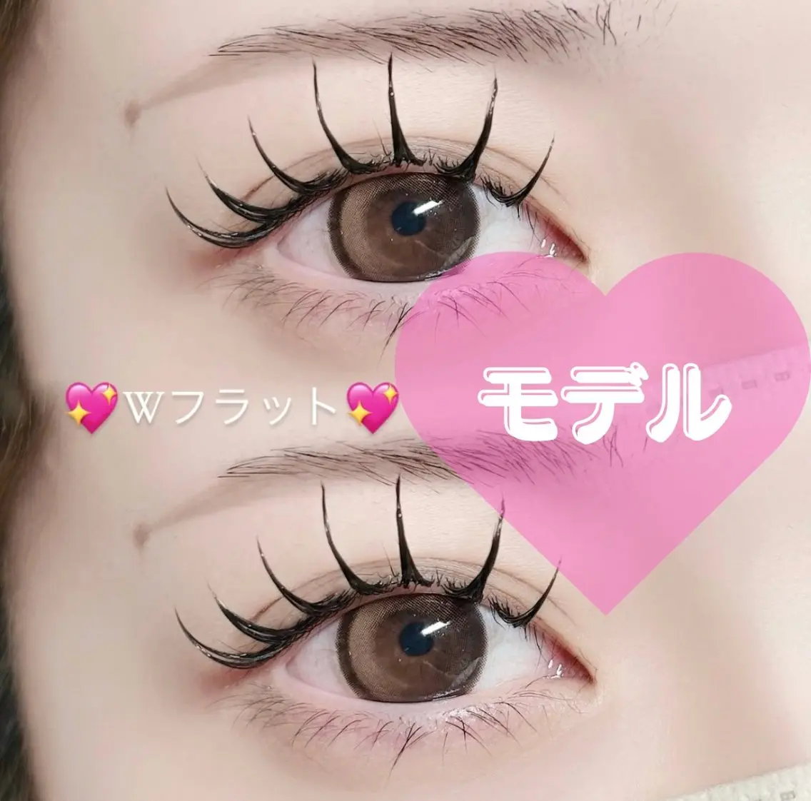 🎀モデル価格🎀フラットダブル60束（120本）💓デザイン自由💓オフ無料※LEDオフ場合別300円※の写真
