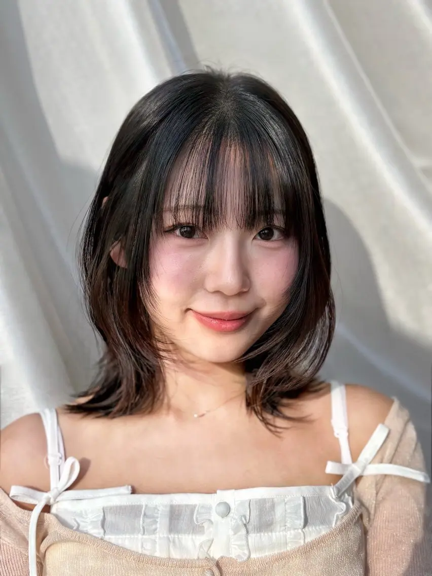 ミディアム ヘアカラー きょうか🎀 カラーモデル募集中のヘアスタイル