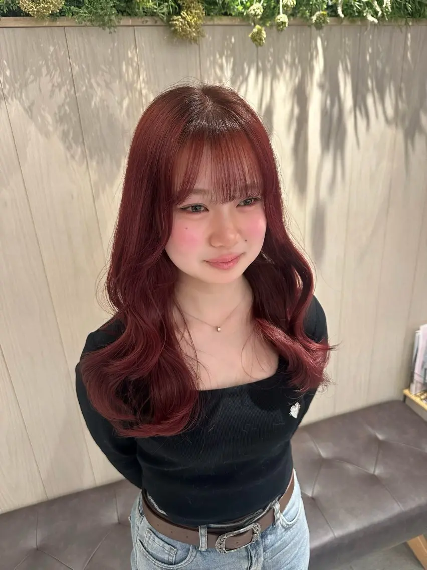 ロング カラー ヘアカラー トリートメント 🖤KURUMI🖤 潤艶・髪質改善のヘアスタイル