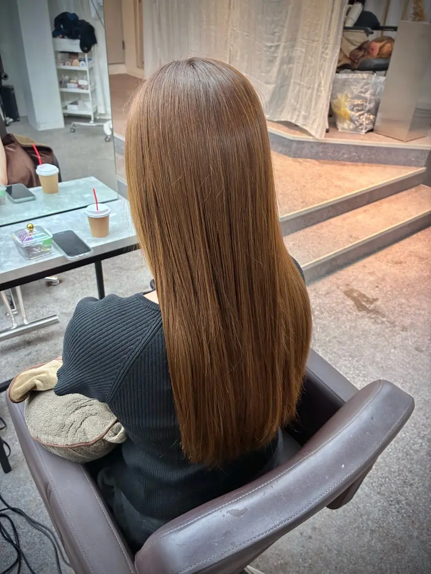 セミロング カット ヘアカラー トリートメント しゅんぴ/新潟駅 /大人グレージュ🐾のヘアスタイル