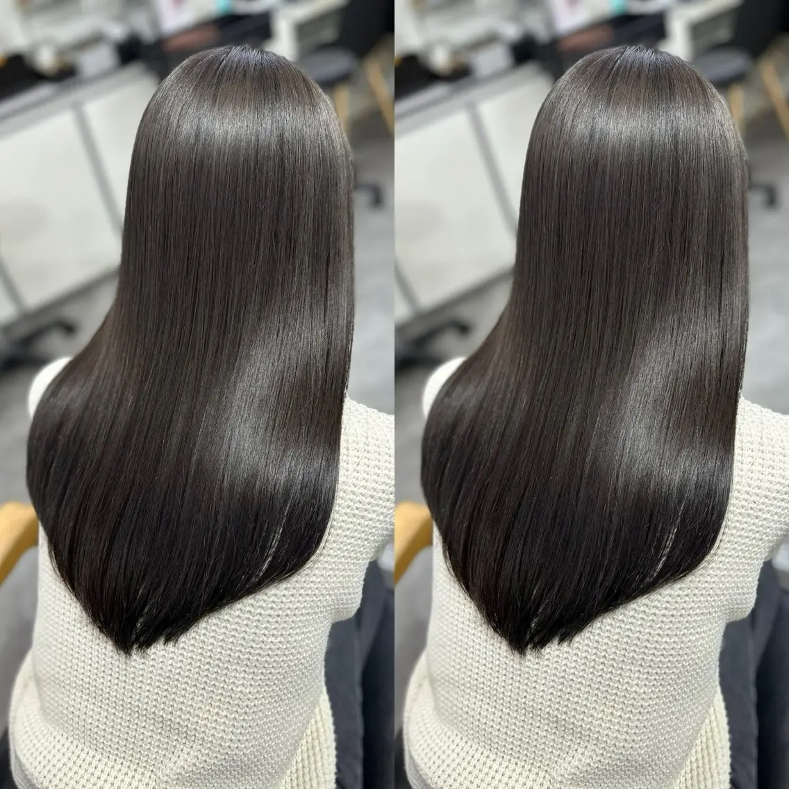 ロング 髪質改善🩵縮毛矯正 代々木/木下のヘアスタイル