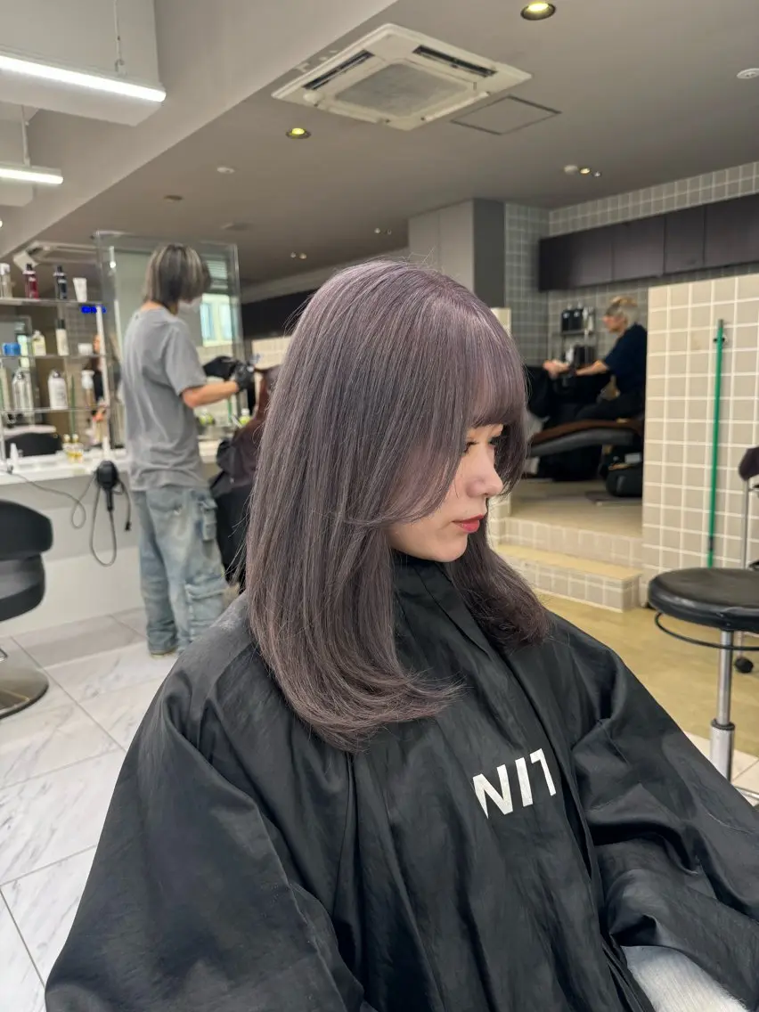 ミディアム カラー ヘアアレンジ Over hair_ misakiのヘアスタイル