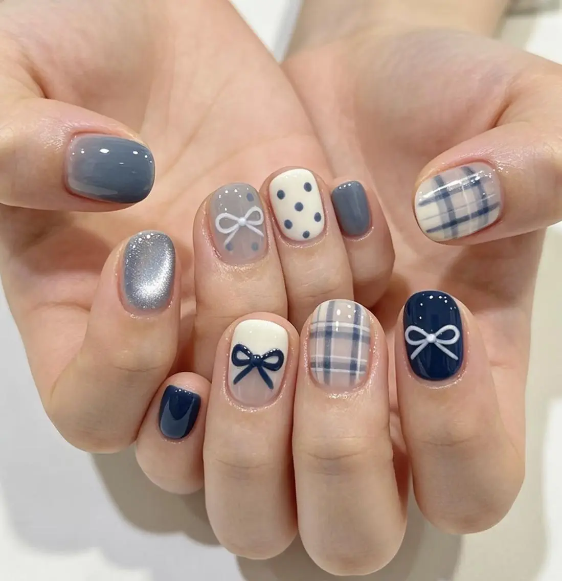 ネイル メンズ メンズ韓国風 オーロラネイル チークネイル 長さ出し フレンチネイル ハンドネイル ハンドケア NEW NAIL💞 yuki🔥のネイルデザイン