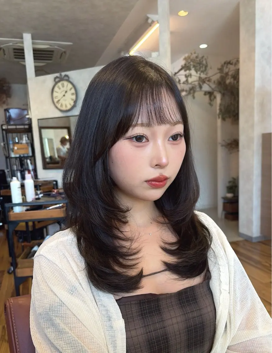 ロング カラー CROCHE クロッシュのヘアスタイル