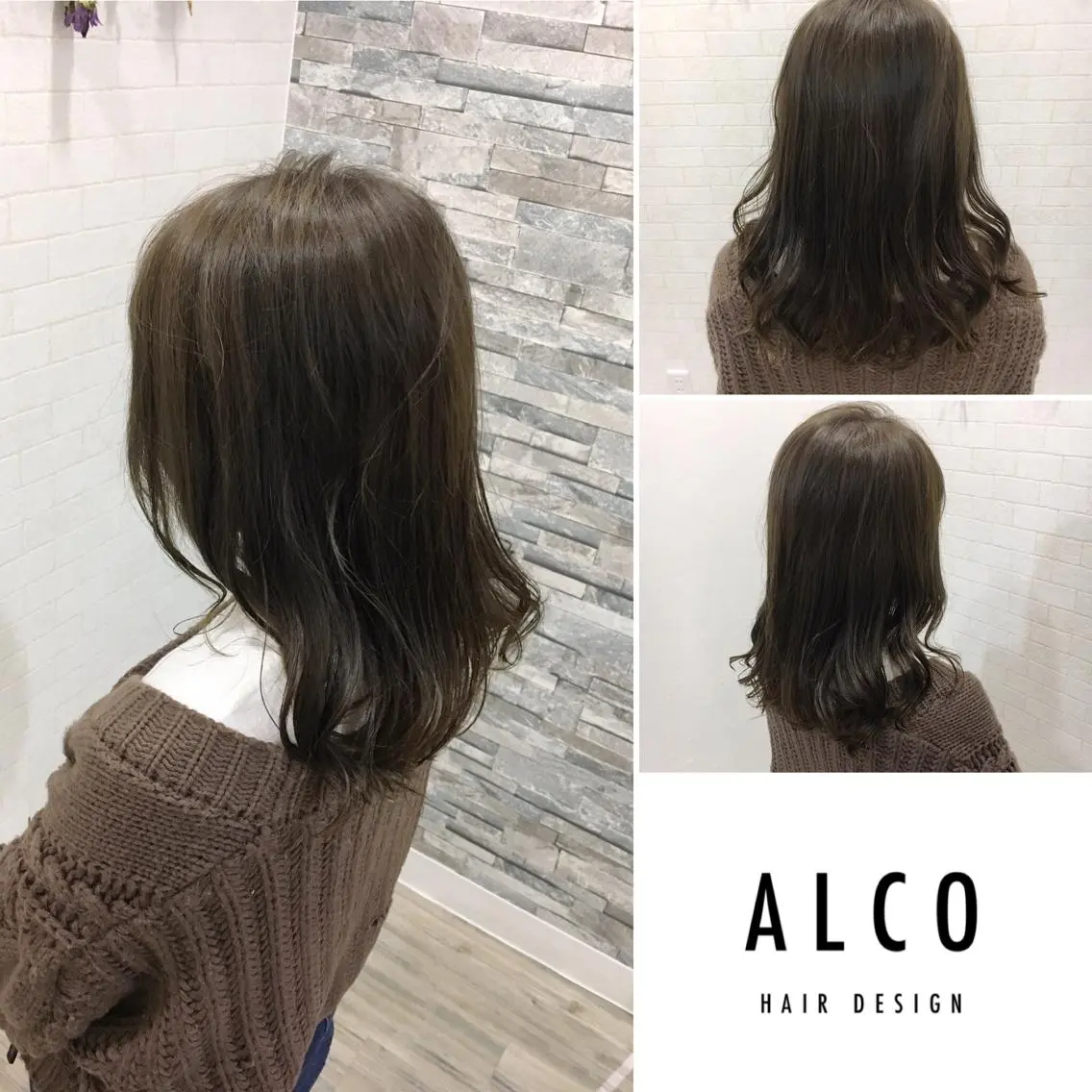ミディアム カラー ワタイショウタ 髪質改善✨眉毛サロンのヘアスタイル