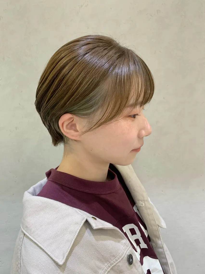 ショート カラー ヘアアレンジ ヘアカラー トリートメント ayumi🌈 インナーカラー🌈のヘアスタイル