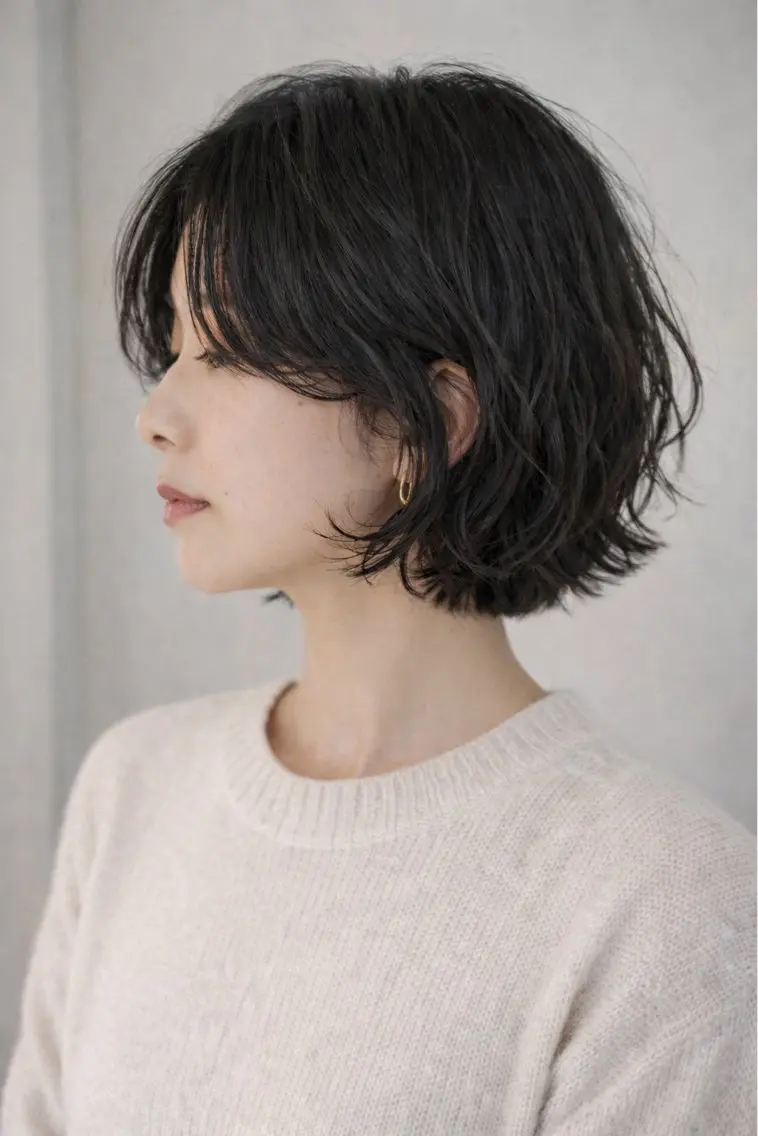 ショート パーマ 池袋/レイヤー ハッシュカット/ゆめのヘアスタイル