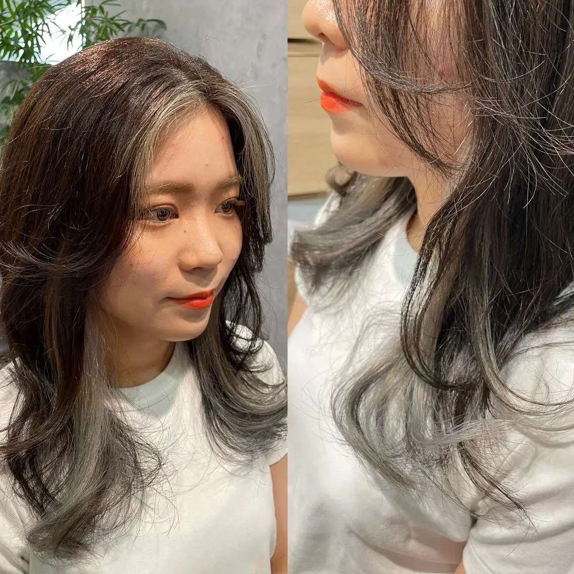 ロング カラー 黒岩 梨沙のヘアスタイル
