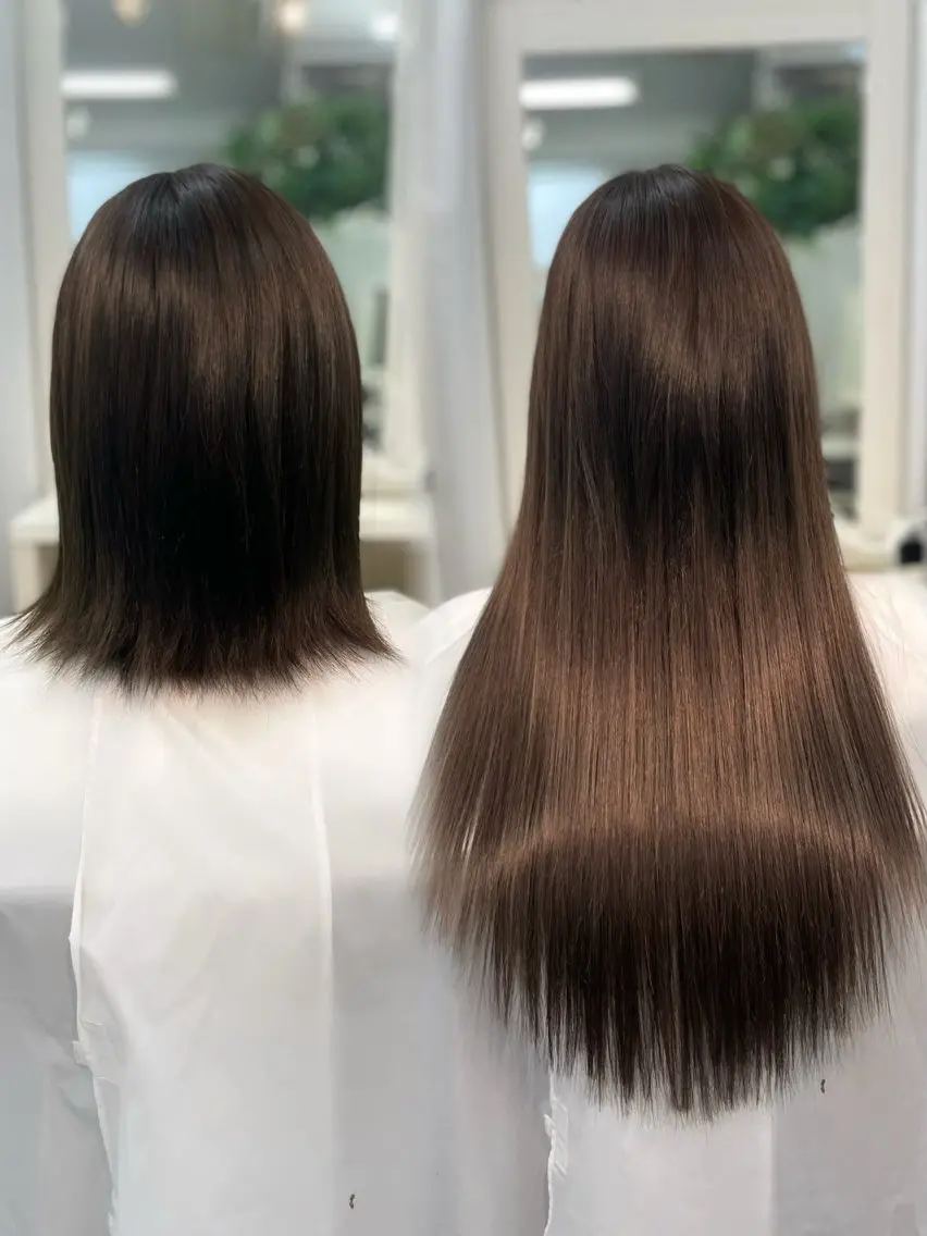 ロング カラー カット ヘアカラー エクステ ヘアセット 韓国ヘア🤍髪質改善 🇰🇷AKANEのヘアスタイル