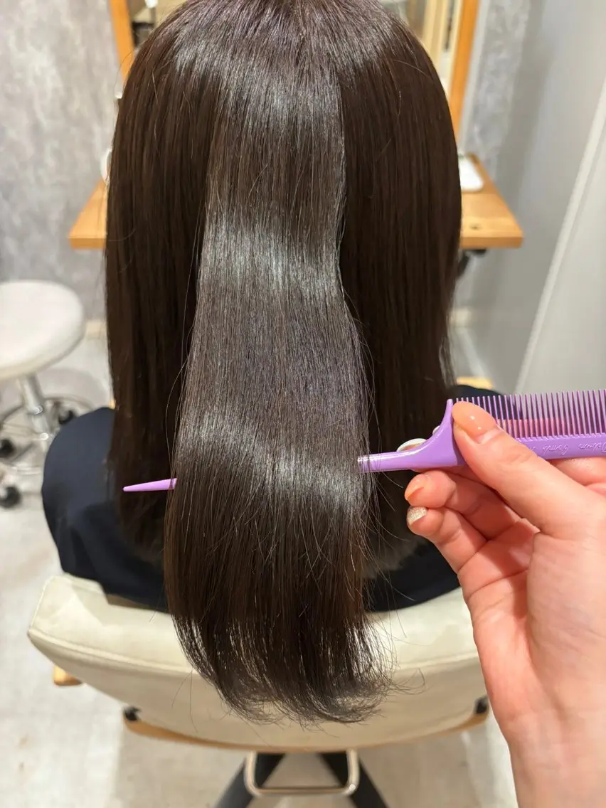 ミディアム 髪質改善 トリートメント カット きづな 🌷のヘアスタイル