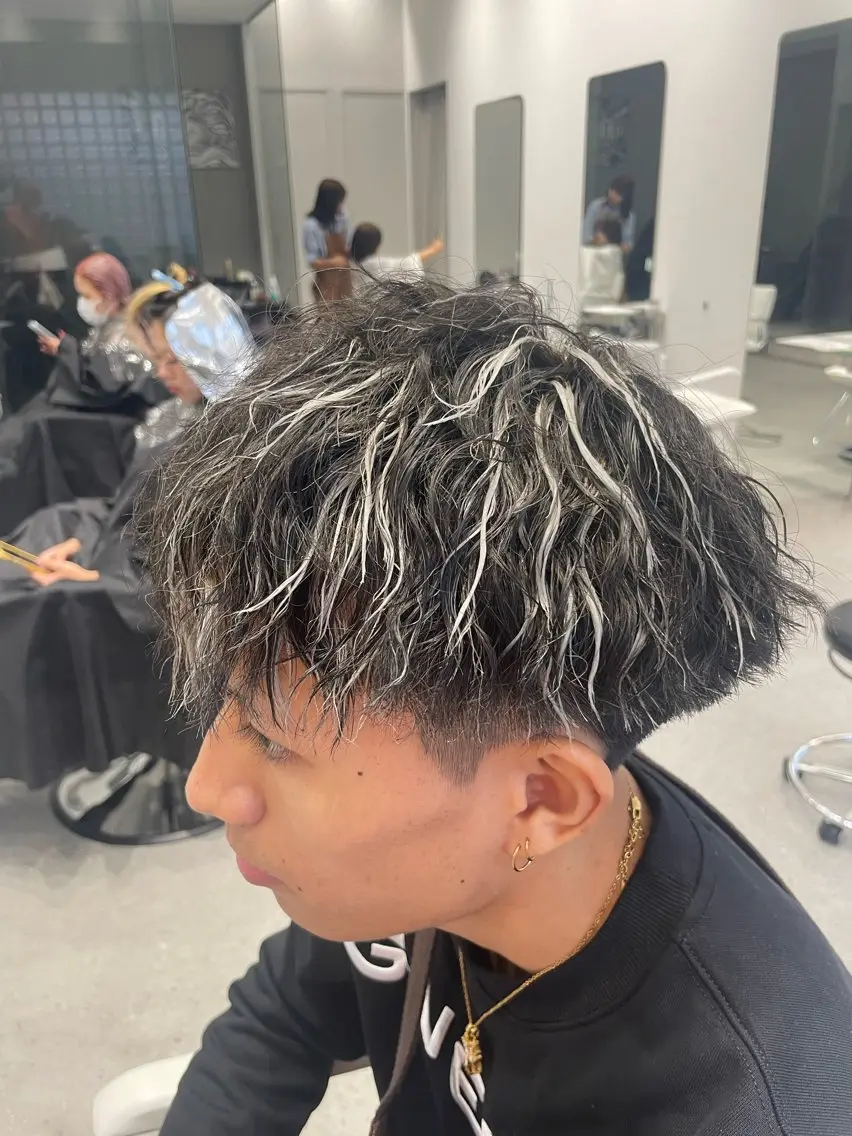 パーマ メンズ 無料ショートモデル 募集中❗️秋山ひらいのヘアスタイル