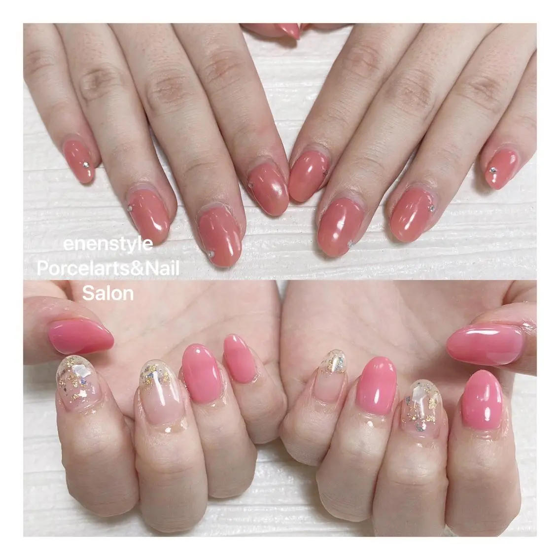 ミディアム ネイル ハンドネイル 🐾enen style 🐾のネイルデザイン