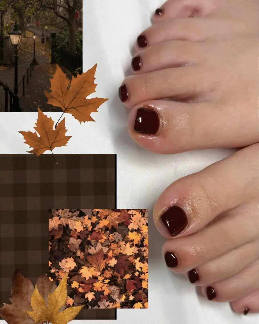 【オフ無し ケア別】🍁foot ワンカラー ¥2,200の写真