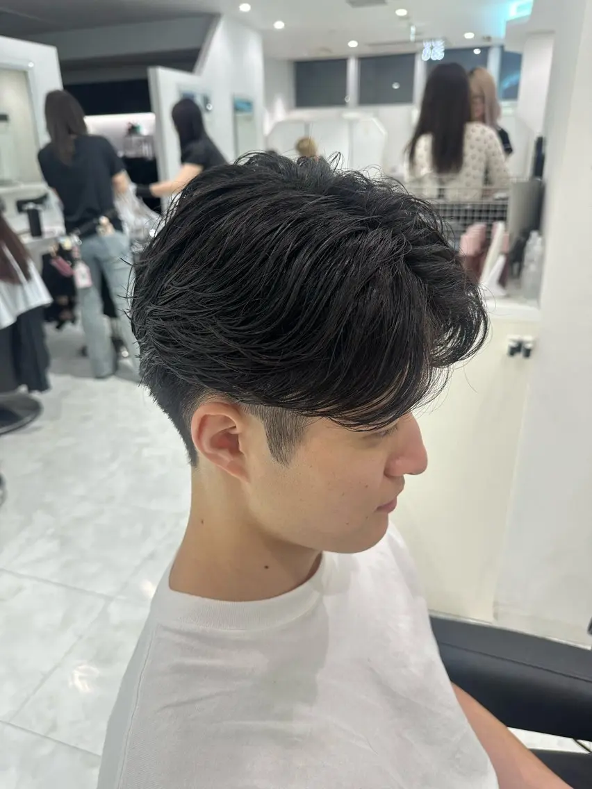 ショート パーマ メンズ カット パーマ 🐺韓国風メンズ特化 あさひ🐺のヘアスタイル