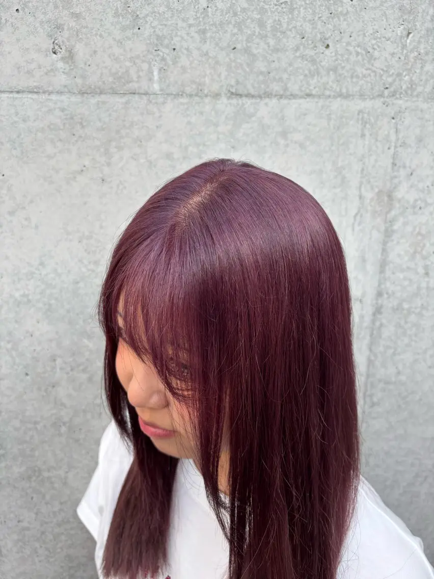セミロング カラー ヘアカラー トリートメント SHO 👻原宿 /艶カラーのヘアスタイル