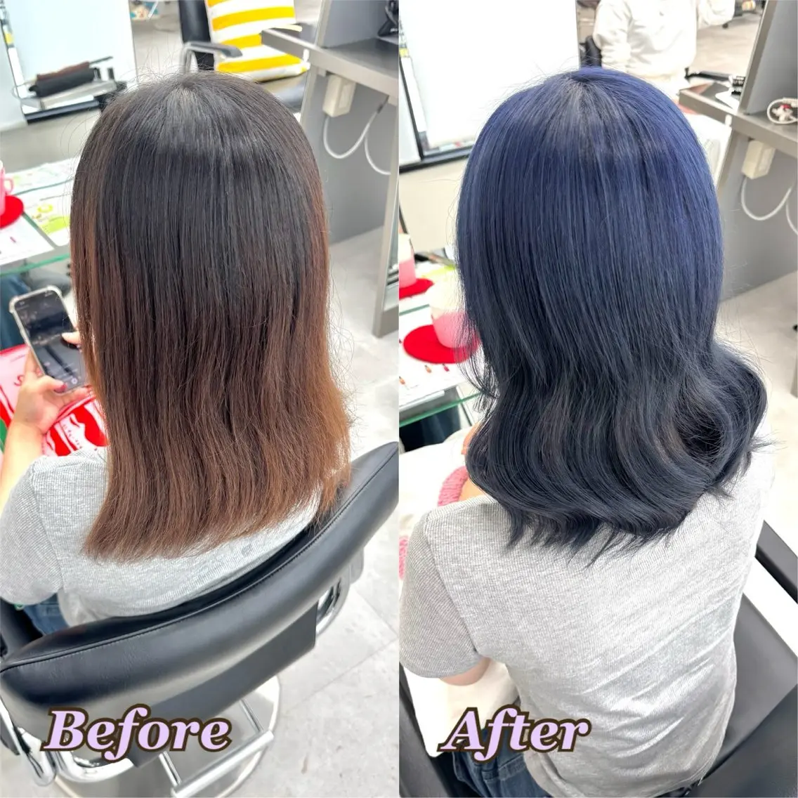 カラー ヘアカラー ヘアメ🎀ハイトーン 🩵エクステ🪄しほのヘアスタイル