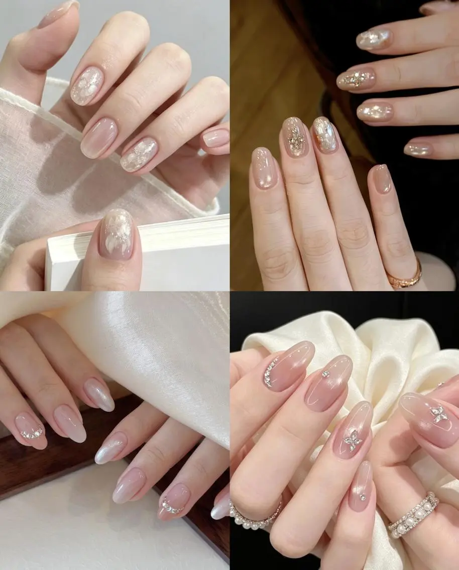 💍【ブライダル定額】自爪|上品ウェディングネイル🤍の写真