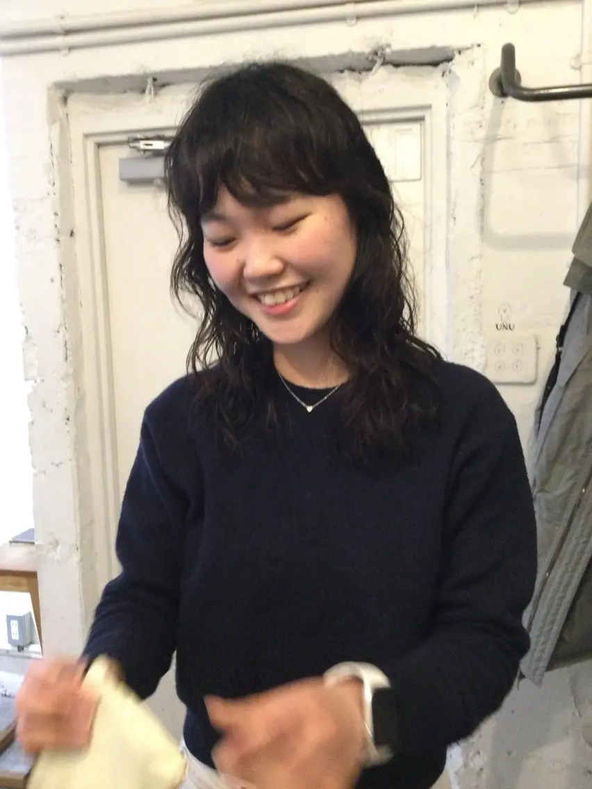 ミディアム カット ヘアカラー パーマ ✴︎UNU ✴︎モエカのヘアスタイル