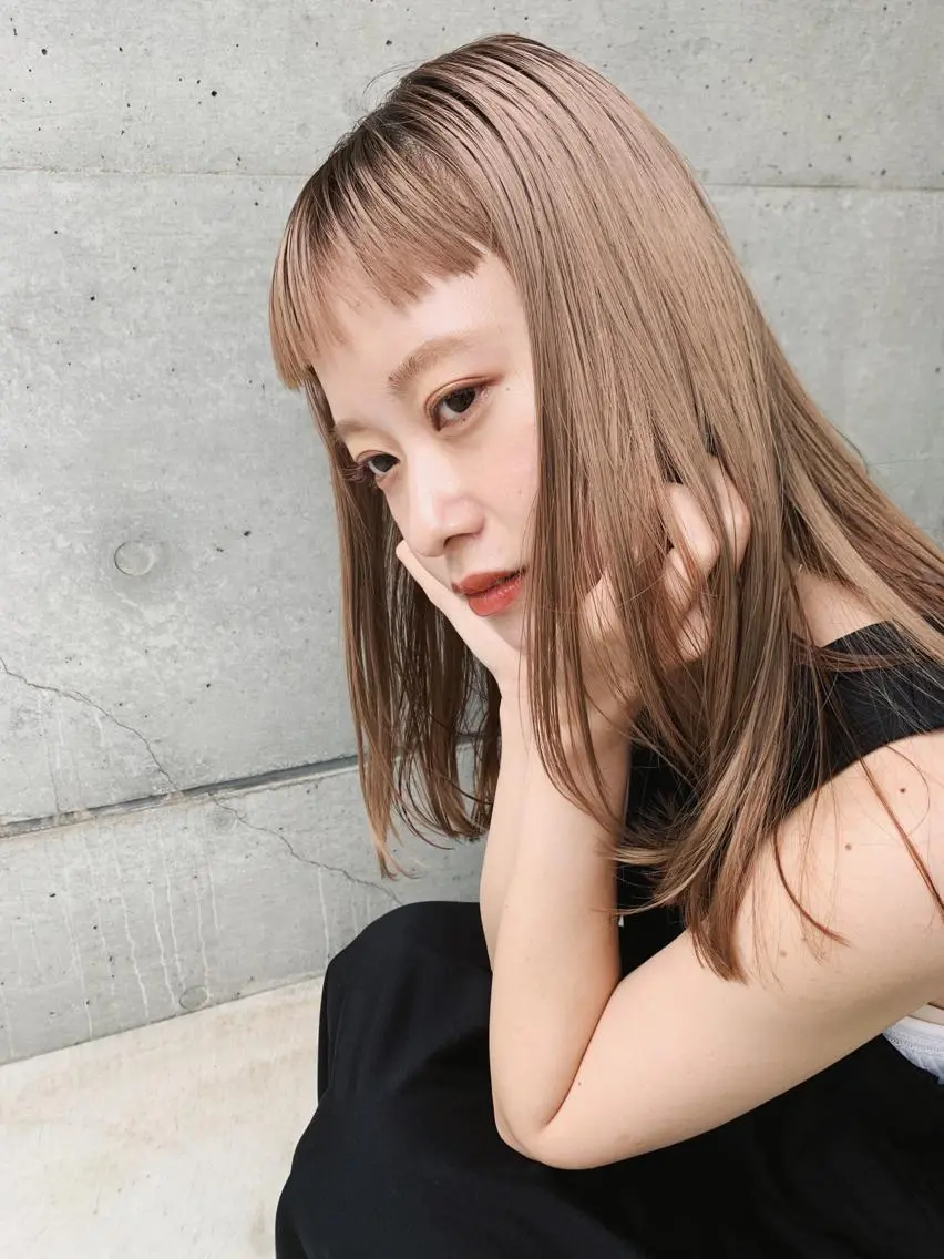 【ハイトーン】ケアブリーチ+ケアカラー+TOKIOトリートメントの写真