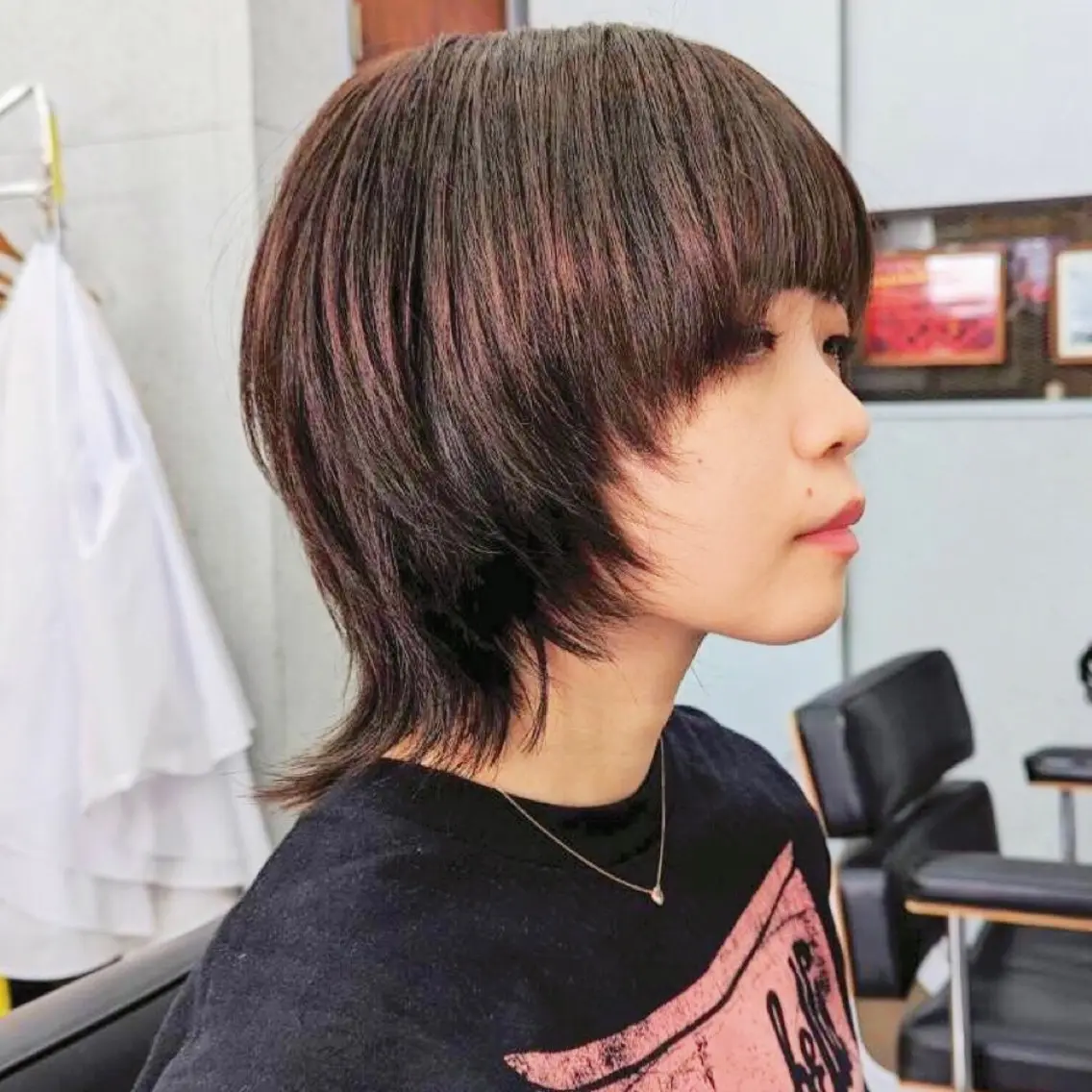 レイヤー/ウルフカット+シングルカラー+クイックトリートメント※メンズ可の写真