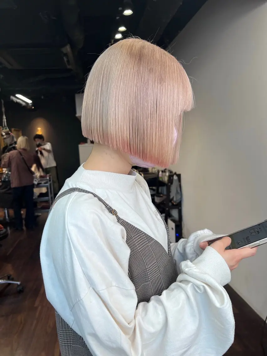 ショート カラー ブリーチ デザインカラー ダブルカラー ハイトーンカラー 🧡色落ちまで2度 楽しめる🧡ヨシキのヘアスタイル