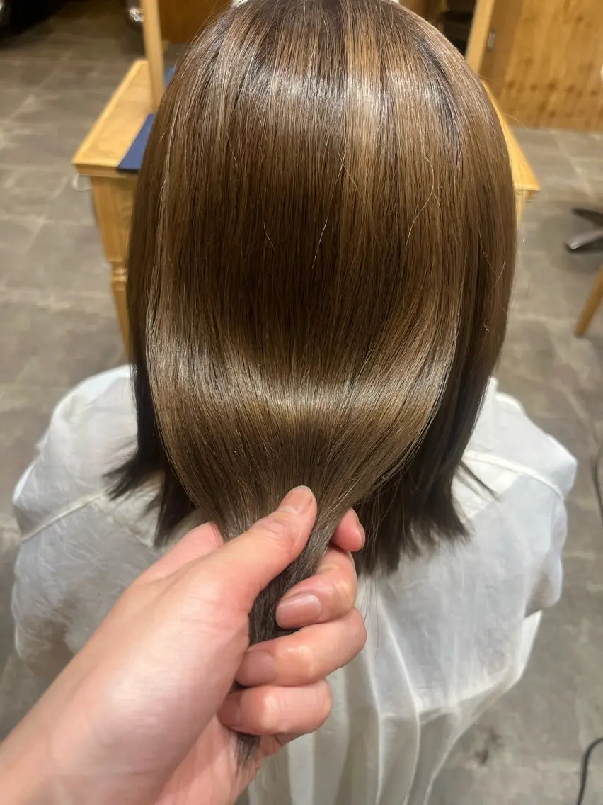 ミディアム トリートメント 佐藤 未来のヘアスタイル