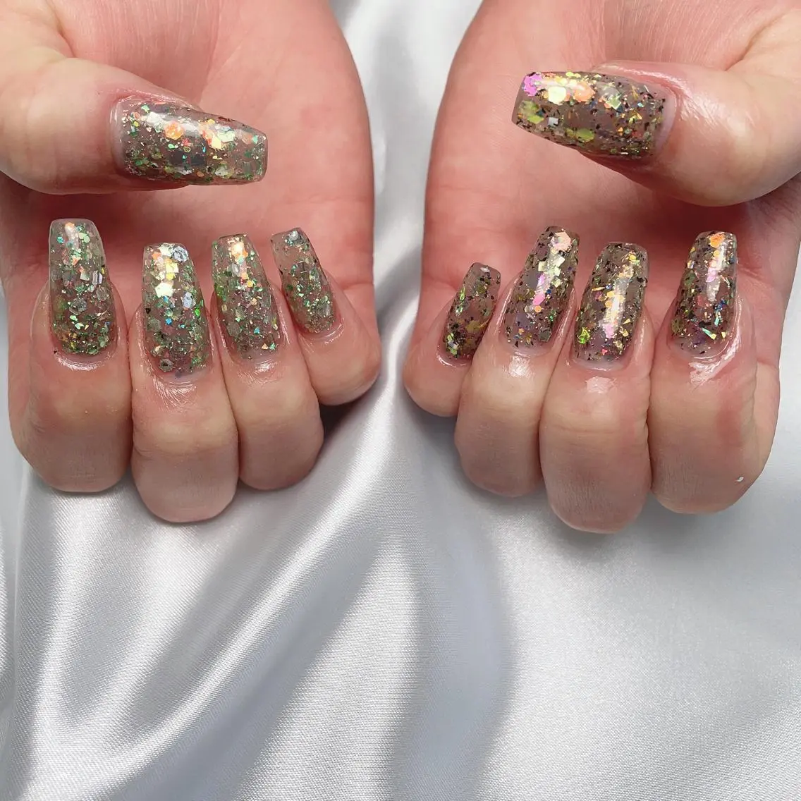 ネイル 長さ出し ラメ(グリッター) ワンカラーネイル ALL Nail &whiteningのその他イメージ
