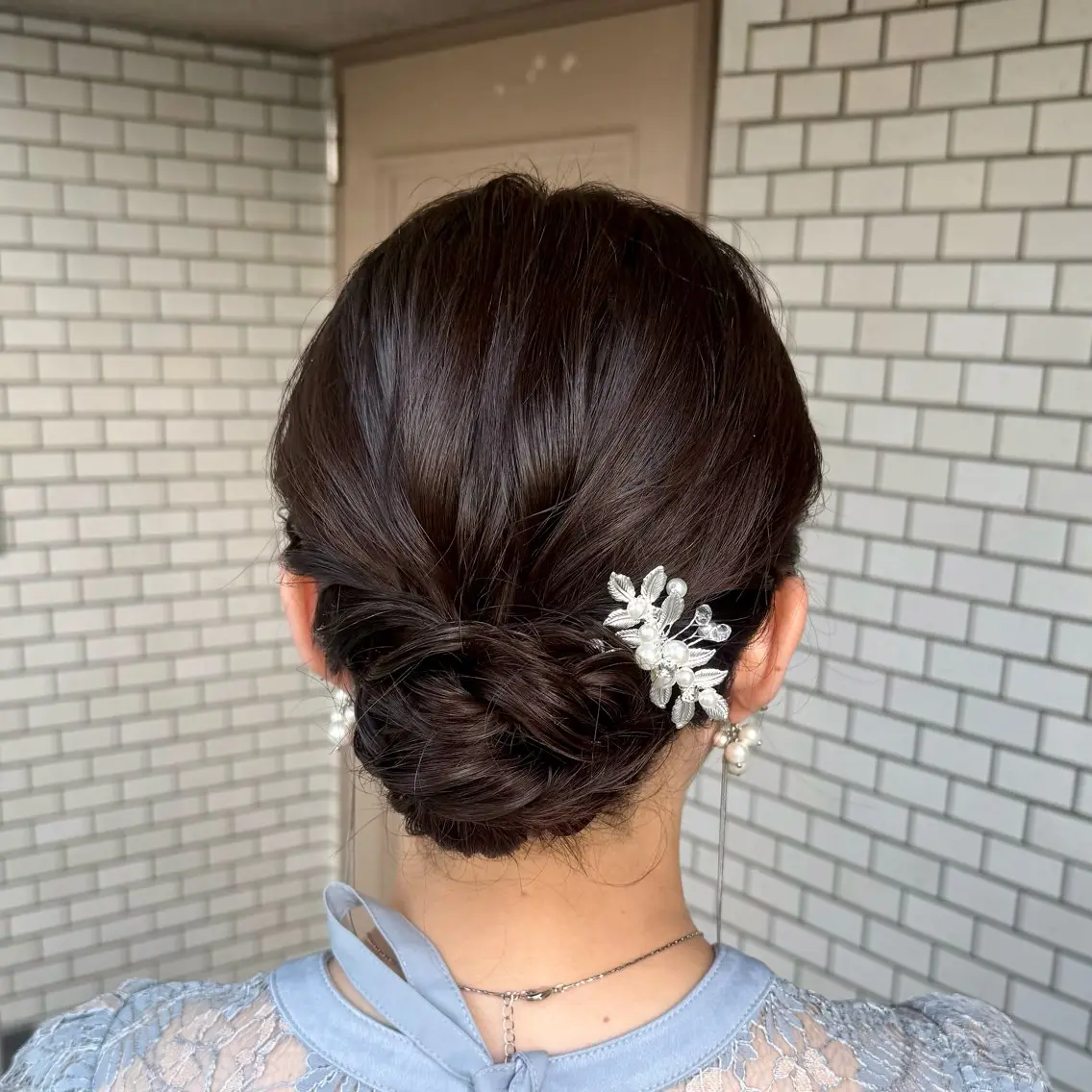 ミディアム ヘアアレンジ 結婚式・ブライダル デート ヘアセット 褒められヘアメイク /ボブ女子🐶みおのヘアスタイル