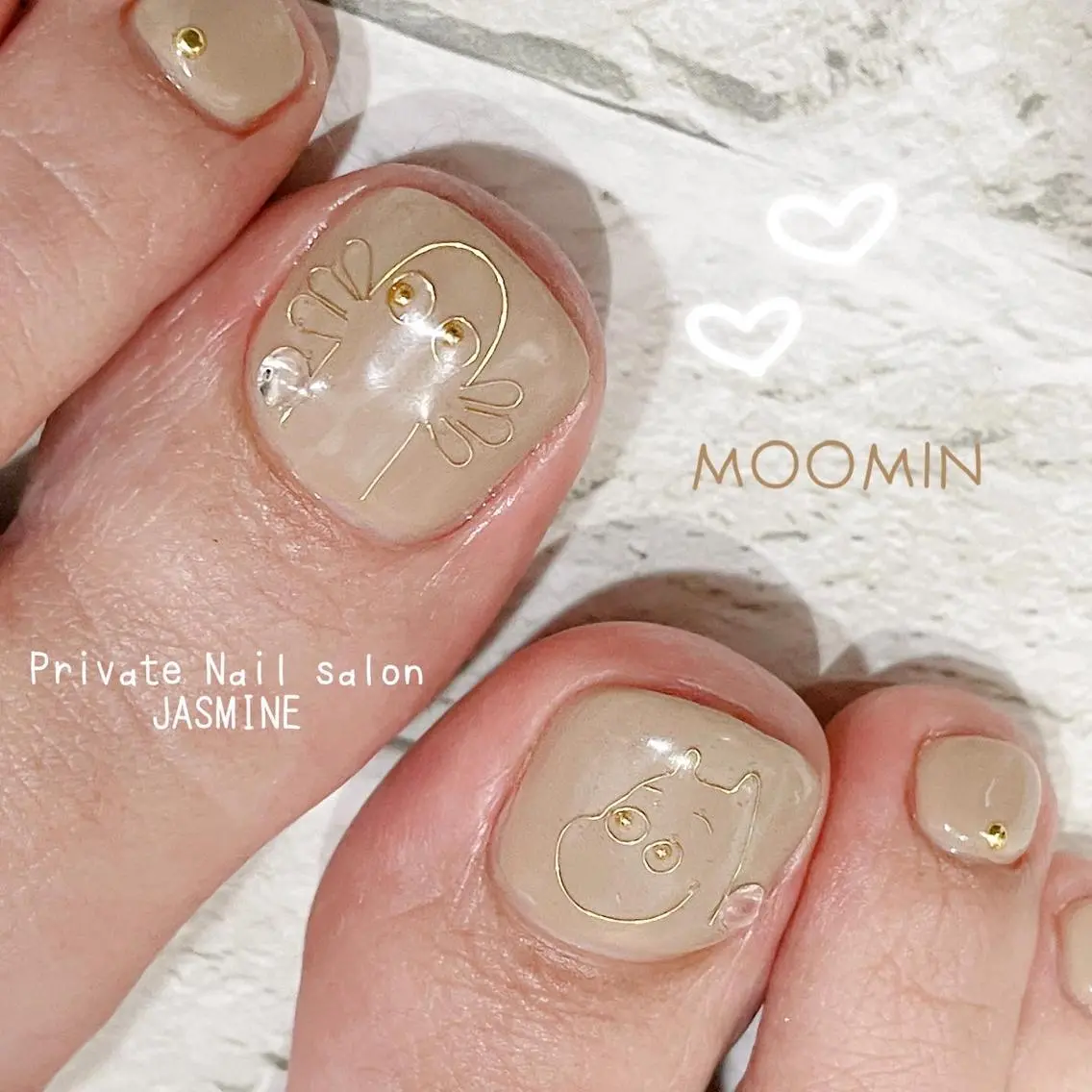 ネイル フットネイル ワンカラーネイル Nail salon JASMINEのネイルデザイン