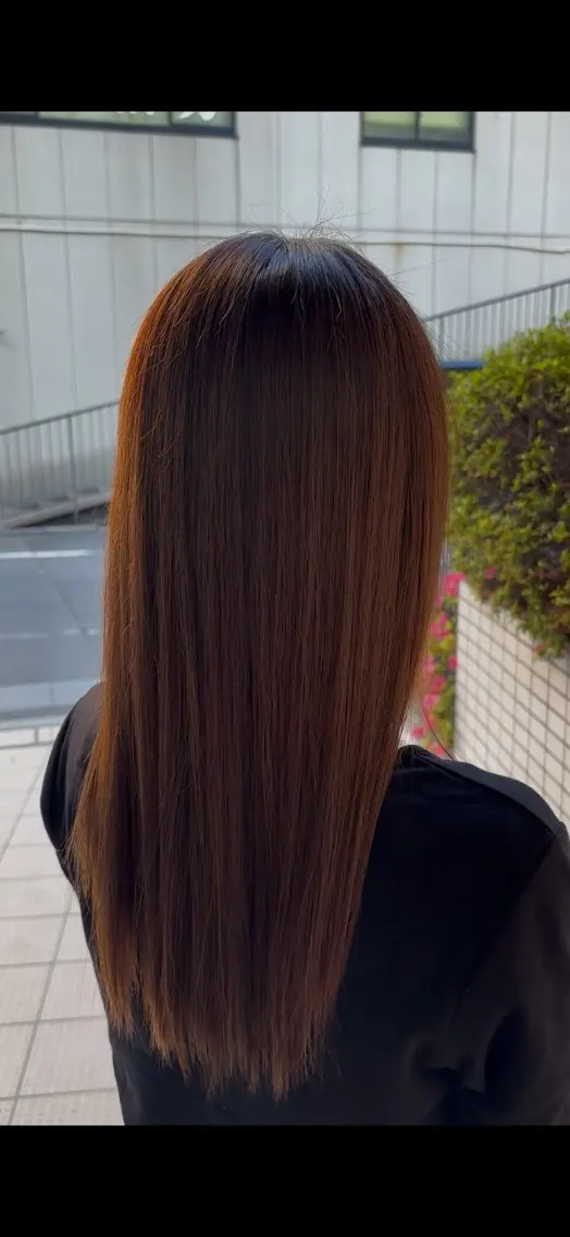 縮毛矯正+そろえるだけカット+オージュア4STEPトリートメントの写真