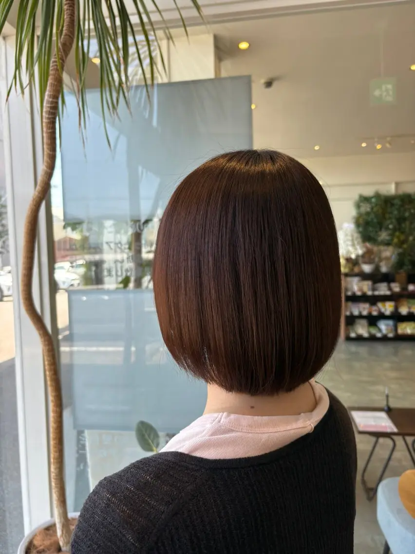 ショート ボブ トリートメント カット トリートメント 高橋 乙葉のヘアスタイル