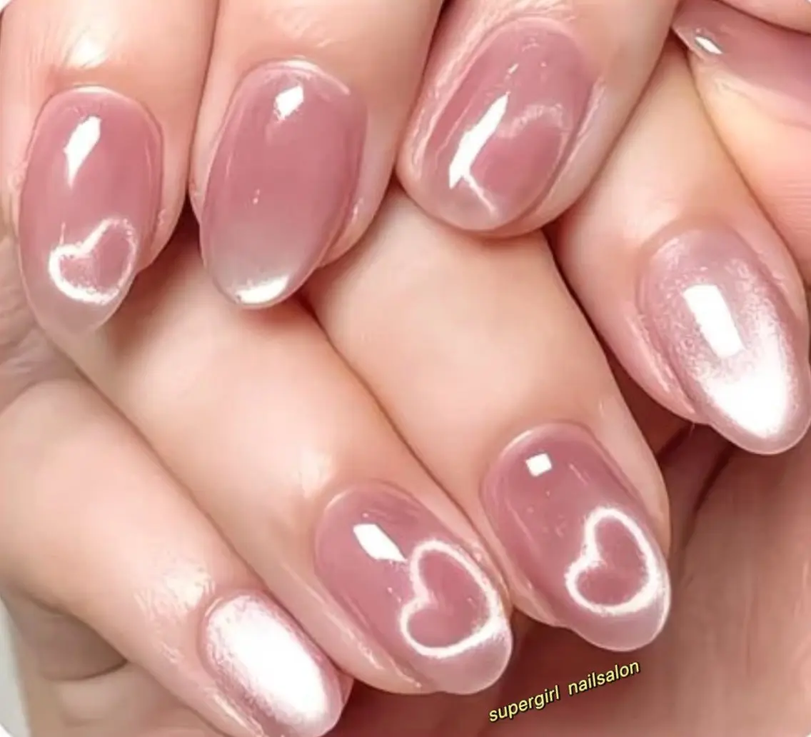🎀SNSで人気のハートマグネット🎀パーツ付け放題(オフ、ケア込み)¥6980の写真