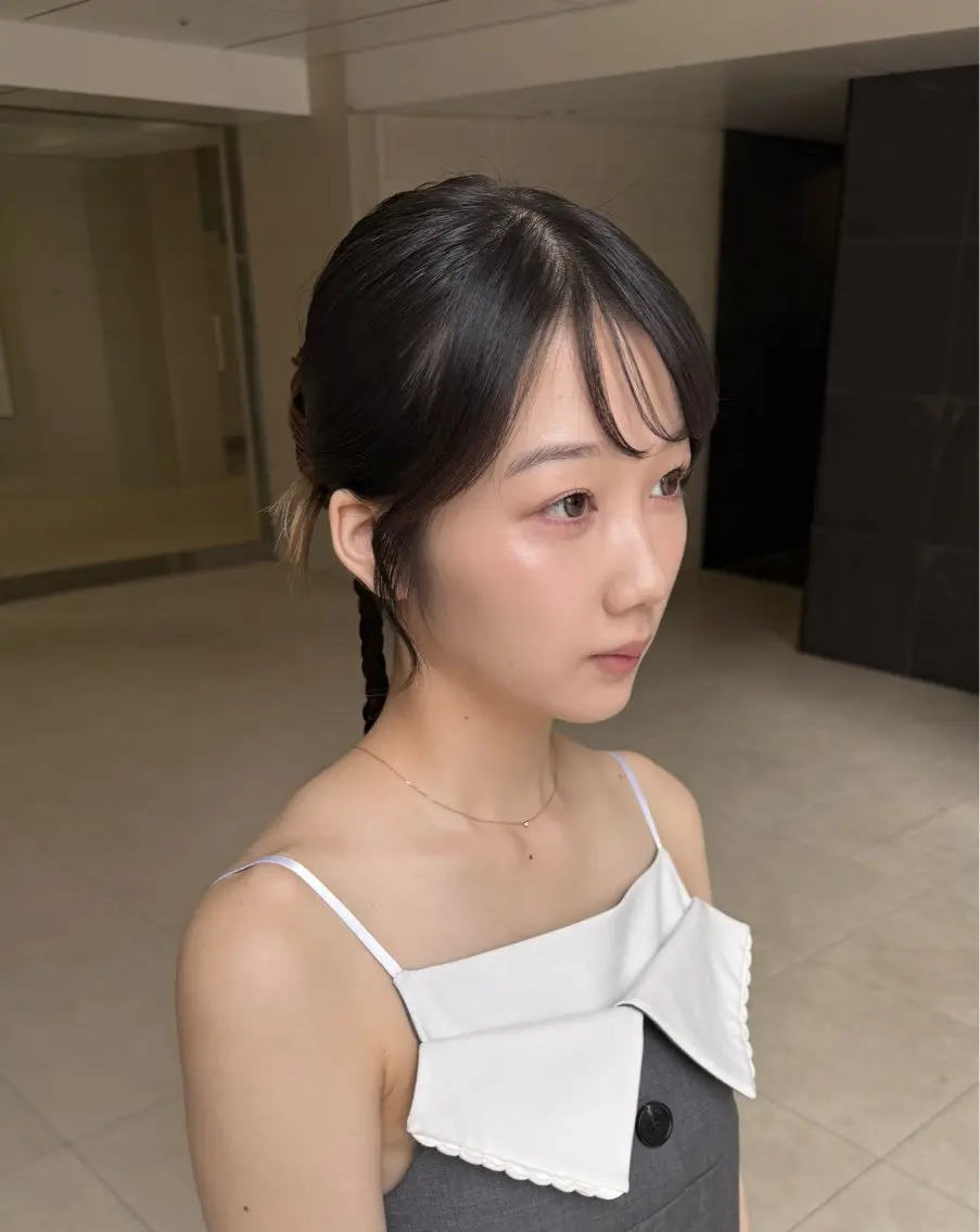 🎀お呼ばれヘアセット➕前髪カット🎀#ヘアセット#ヘアアレンジ#前髪カットの写真