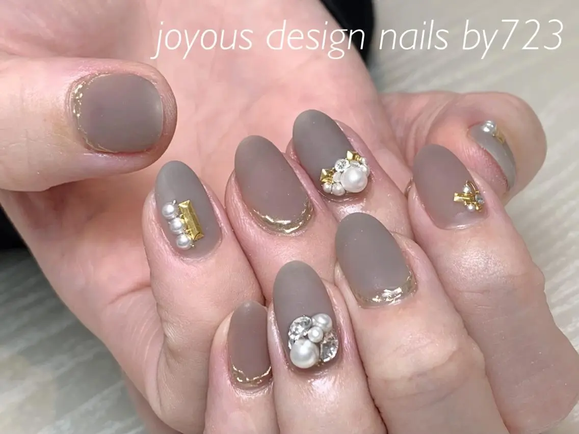 ネイル マットネイル ハンドネイル jdn natsumiのネイルデザイン