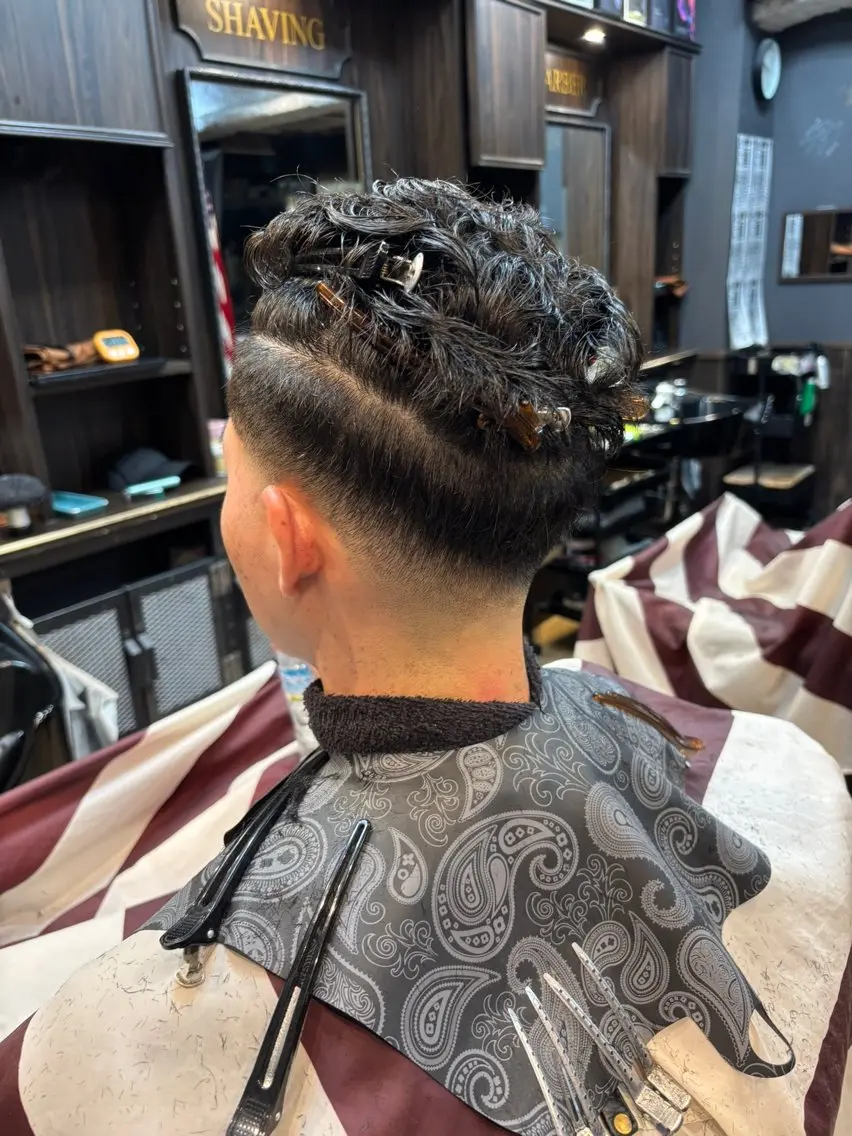 ショート メンズ フェードカット 長島 裕雅のヘアスタイル