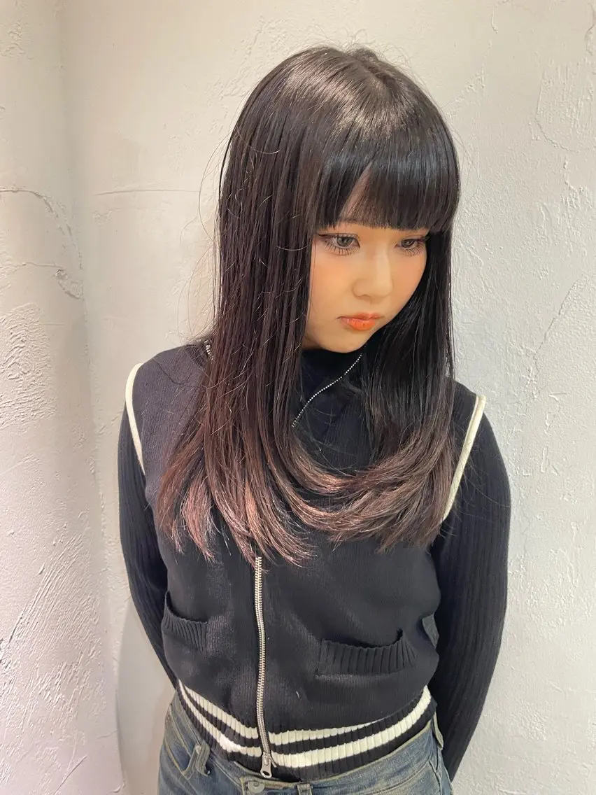 ミディアム カラー ヘアカラー トリートメント ケアパーマ/ケアブリ ーチdaisukeのヘアスタイル