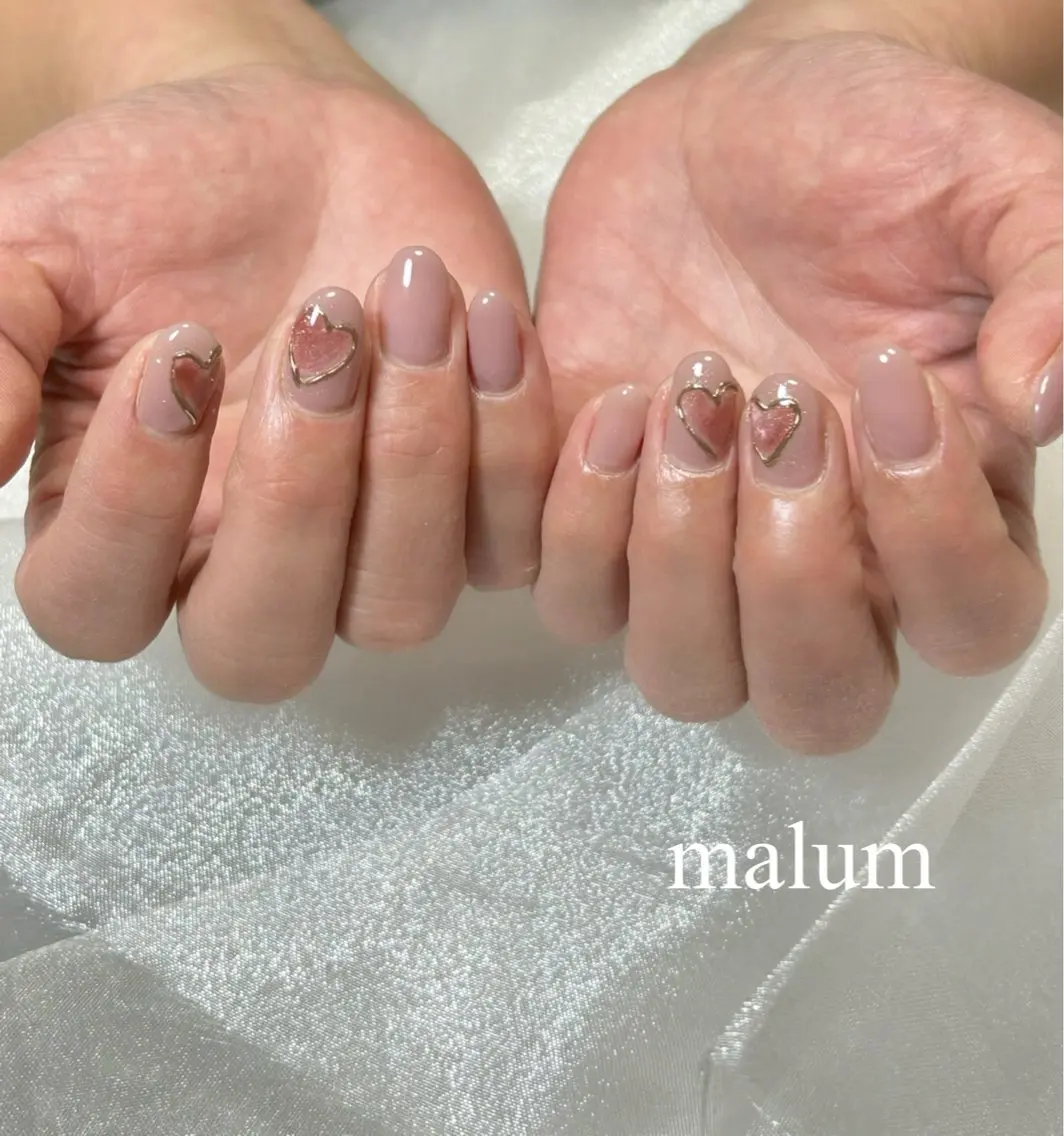 ネイル アートネイル ワンカラーネイル ハンドネイル malum nailのネイルデザイン