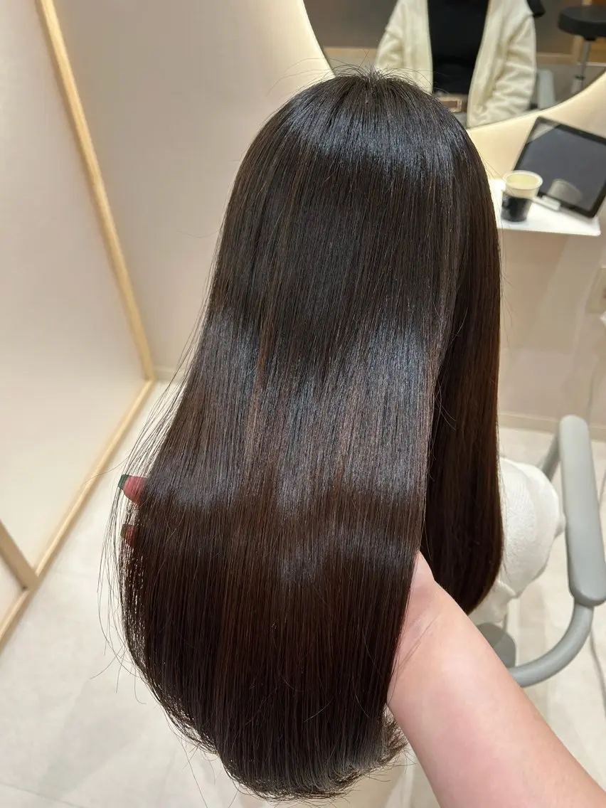 【NewOPEN記念価格✨️】🌸レディースカット＋髪質改善カラー＋TOKIO超音波トリートメント🌸の写真