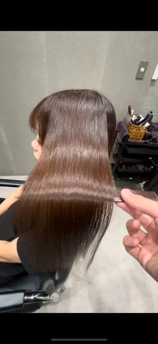 ミディアム カラー アクアカラー 髪質改善 トリートメント カット ヘアカラー トリートメント 髪質改善ヘアケア 艶髪特化/上田のヘアスタイル
