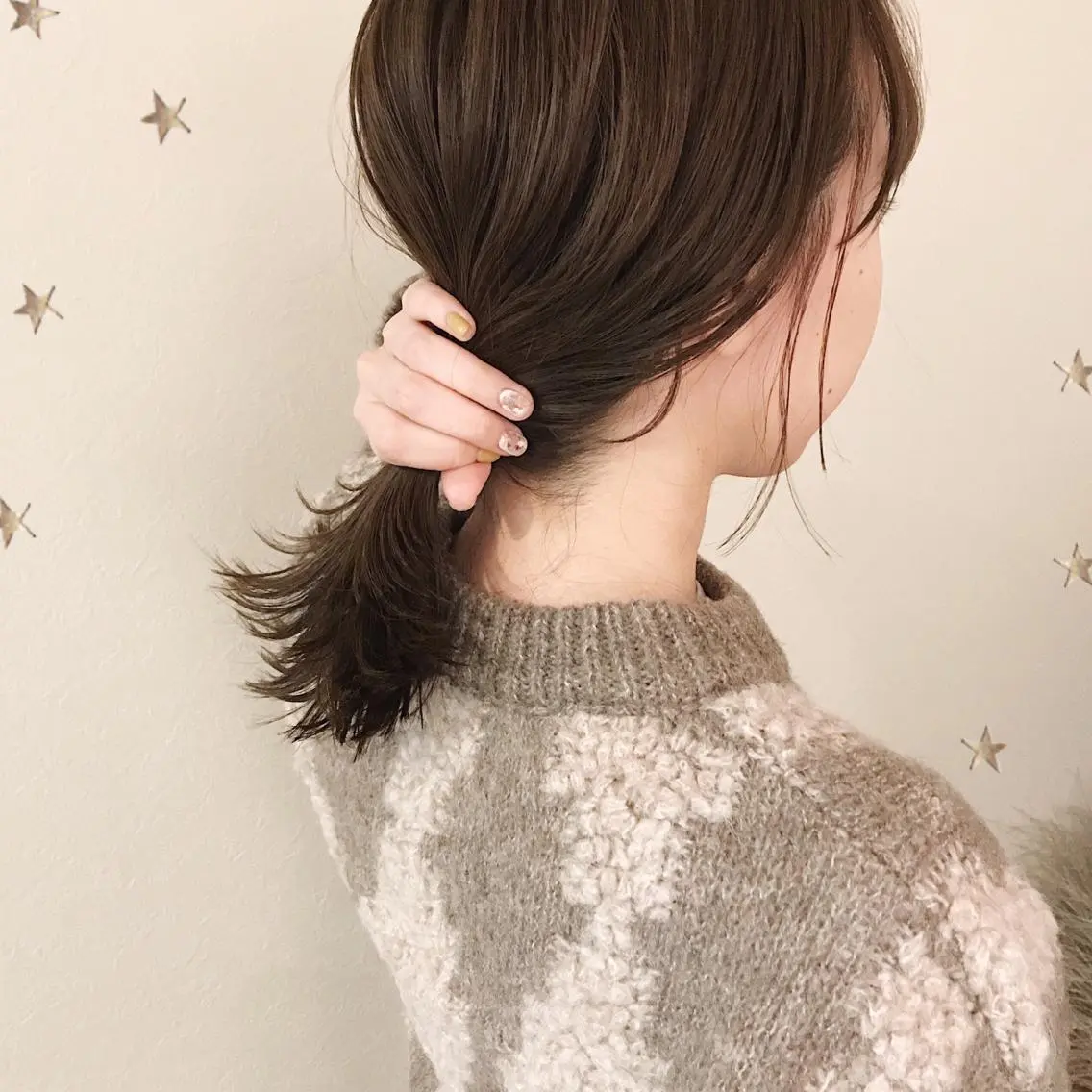 ミディアム カラー カット ヘアカラー 市川 千夏のヘアスタイル