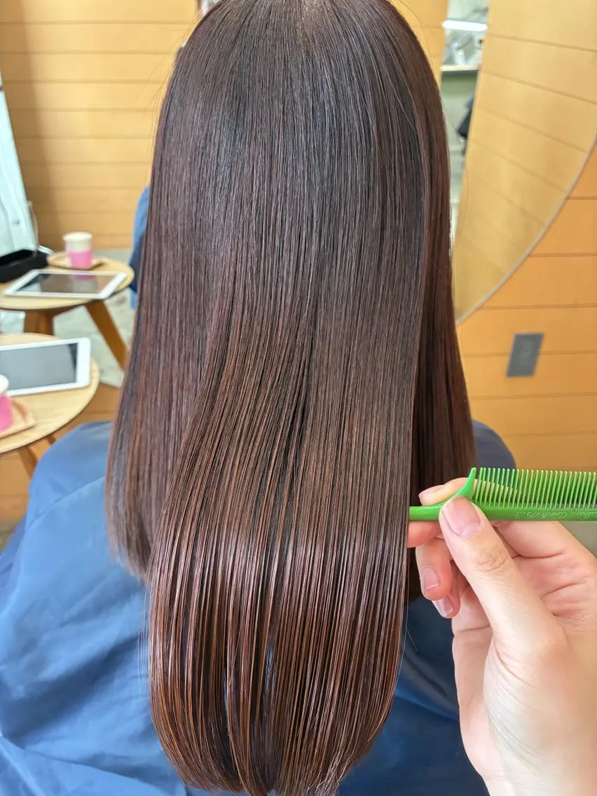 セミロング カット ヘアカラー トリートメント newi 天王寺　 masakoのヘアスタイル