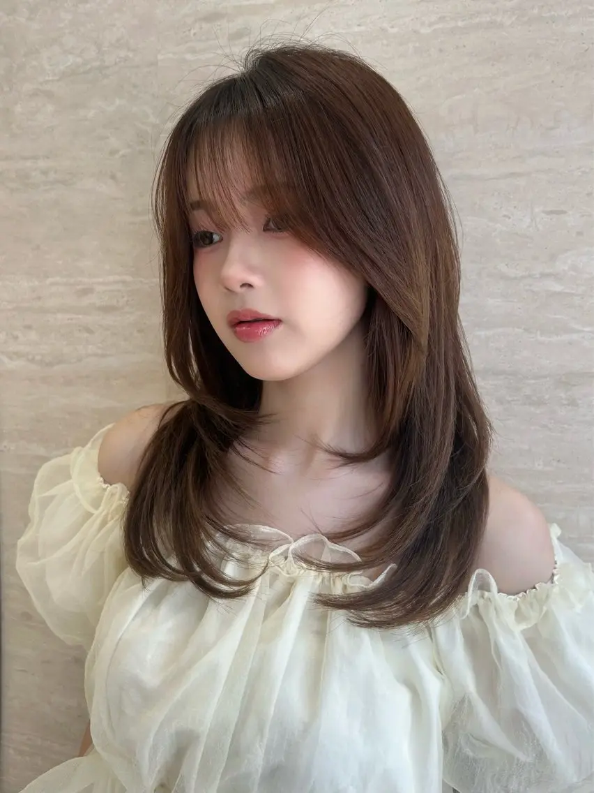 【🎈人気No.3🥉🎈】小顔似合わせレイヤーカット💫➕うる艶美髪プレミアムトリートメント✨の写真