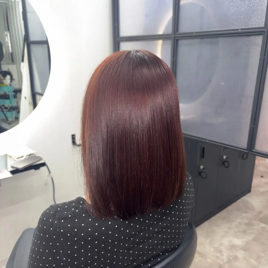 セミロング ヘアカラー Marin暖色カラー 💗メンズ大歓迎のヘアスタイル