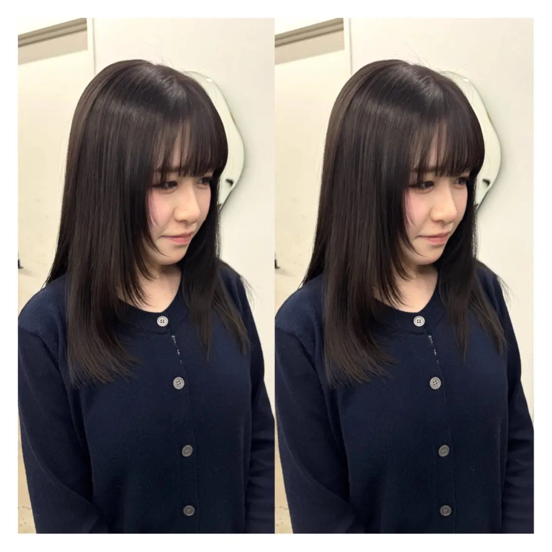 ロング 顔周りカット レイヤーカット 🩰Nico ☺︎Rukaのヘアスタイル