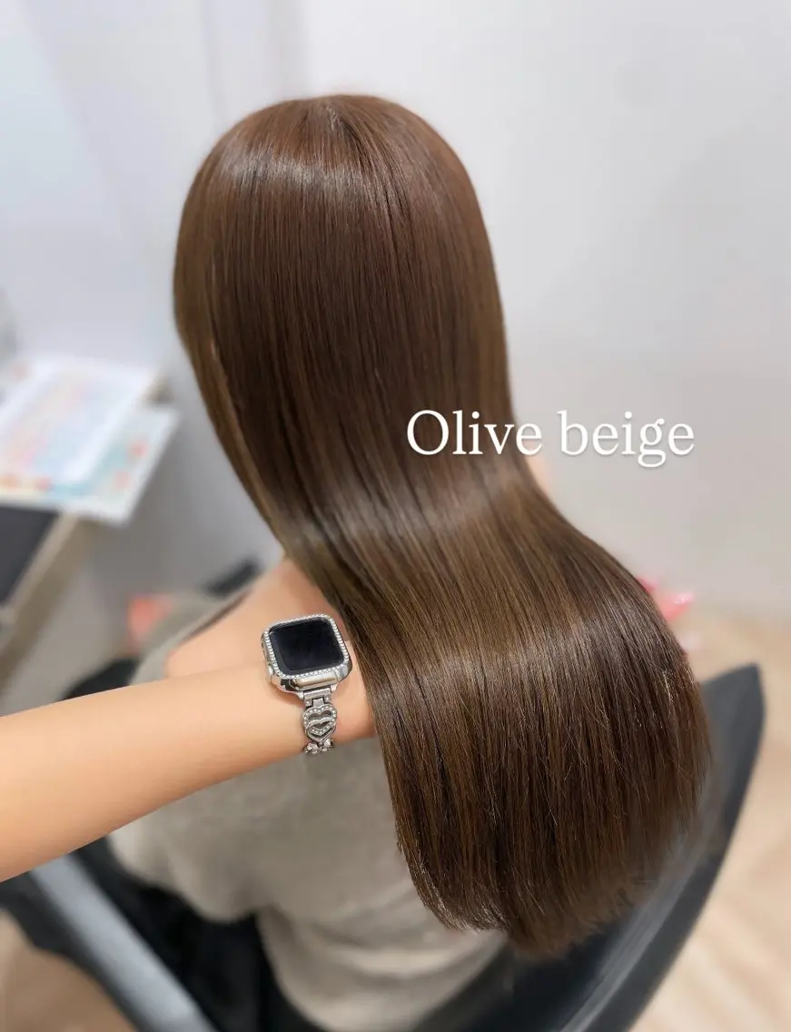 ロング カット ヘアカラー トリートメント ヘッドスパ 前髪、顔まわりカット 🎀ゆうなのヘアスタイル