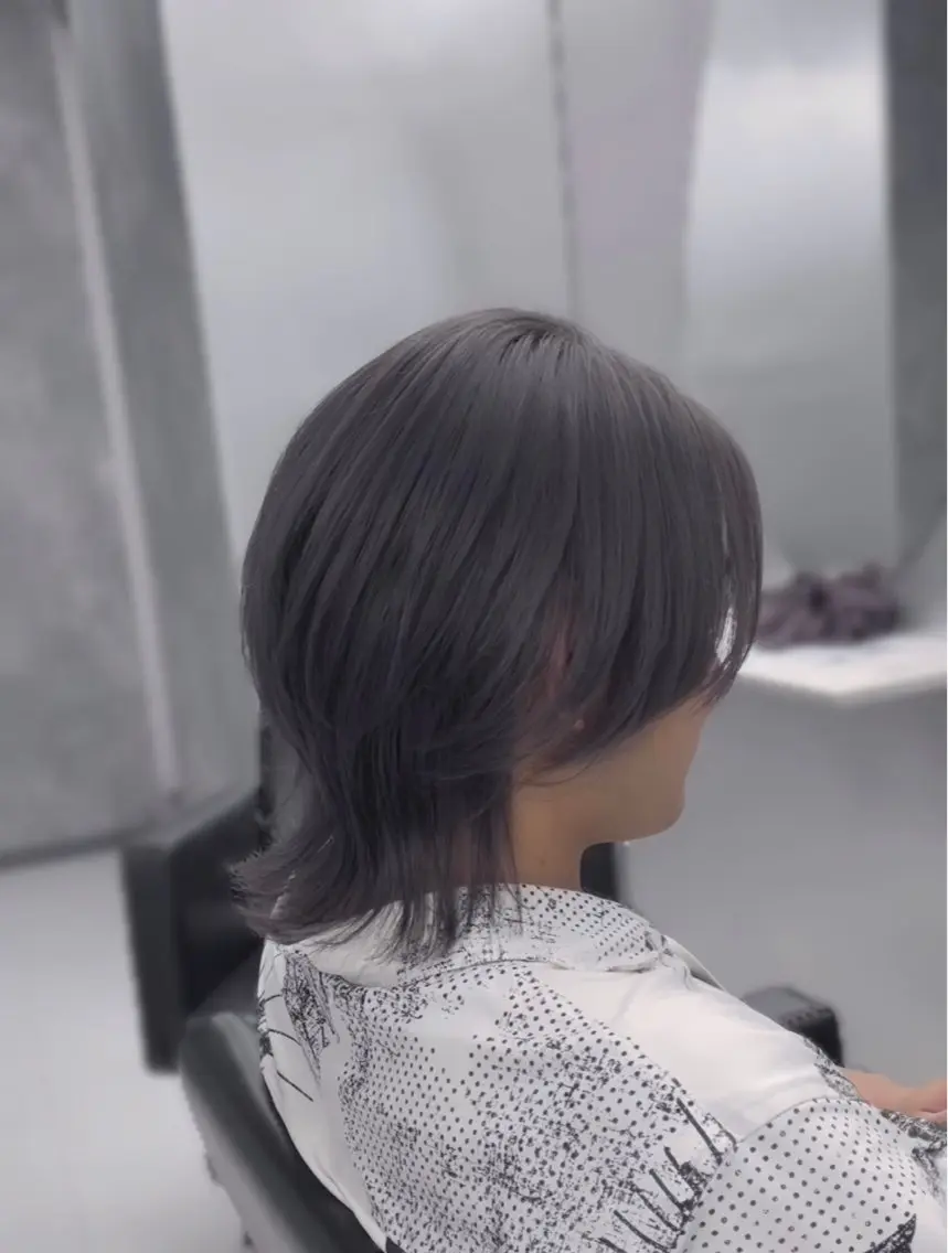 ミディアム カラー メンズ メンズブリーチ メンズウルフカット ブリーチ ケアブリーチ ダブルカラー カット ヘアカラー トリートメント ʜᴀʀᴜᴋᴀ♱メンズ ウルフ/ブリーチのヘアスタイル
